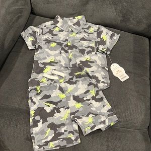 Boys 24M shirt/short matching set. NWT